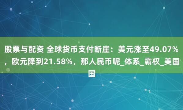 股票与配资 全球货币支付断崖：美元涨至49.07%，欧元降到21.58%，那人民币呢_体系_霸权_美国